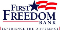 (FIRST FREEDOM BANK LOGO)